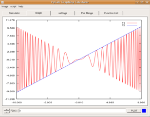 screen shot of plot function